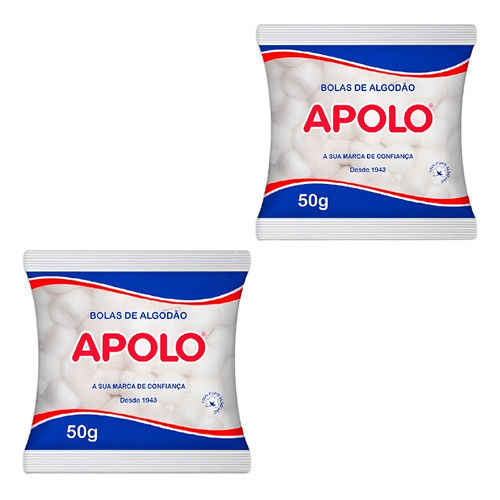 Algodão Em Bola Apolo – Kit Com 2 Pacotes d