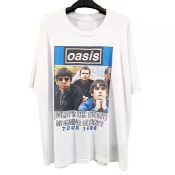 Camiseta Unissex Estampa Banda Oasis  Adulto/Infan