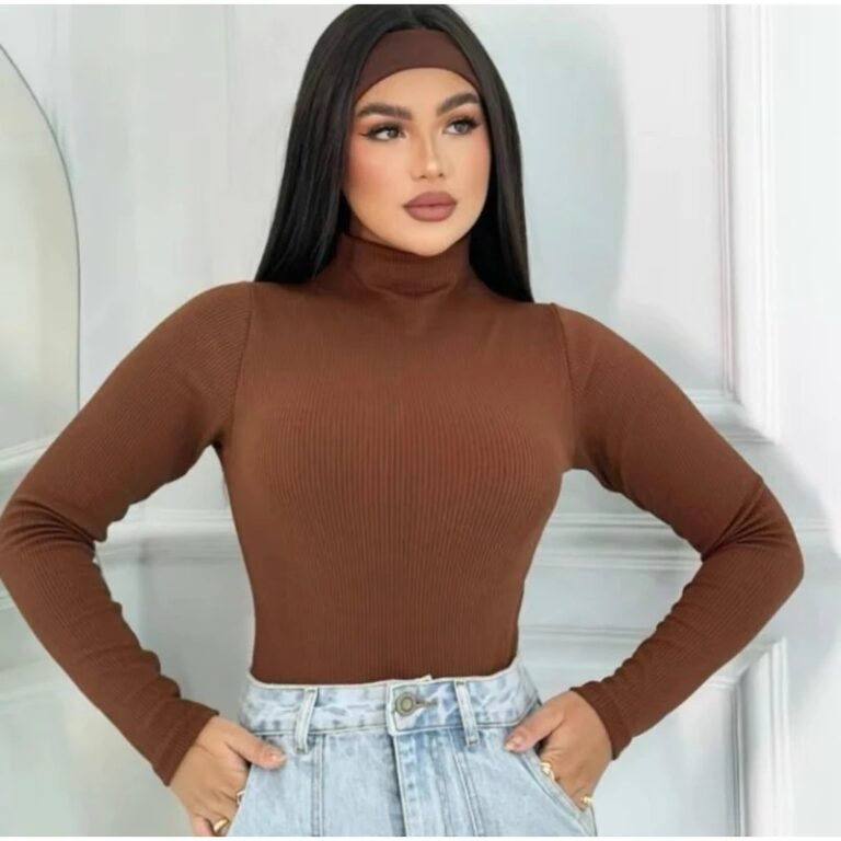 Blusa de Frio Térmica Feminina Manga Longa Flanel