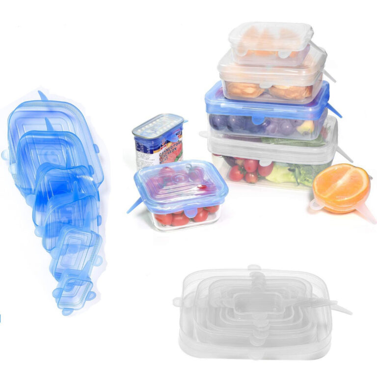 Kit 6 Capa De Silicone Universal Reutilizável El�