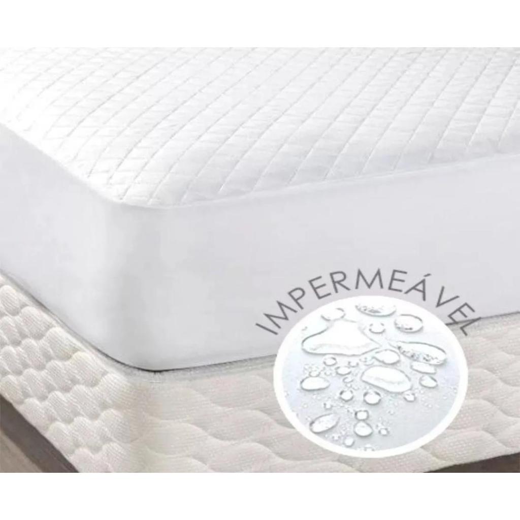 protetor de colchão box solteiro matelado impermeável com elástico promoção