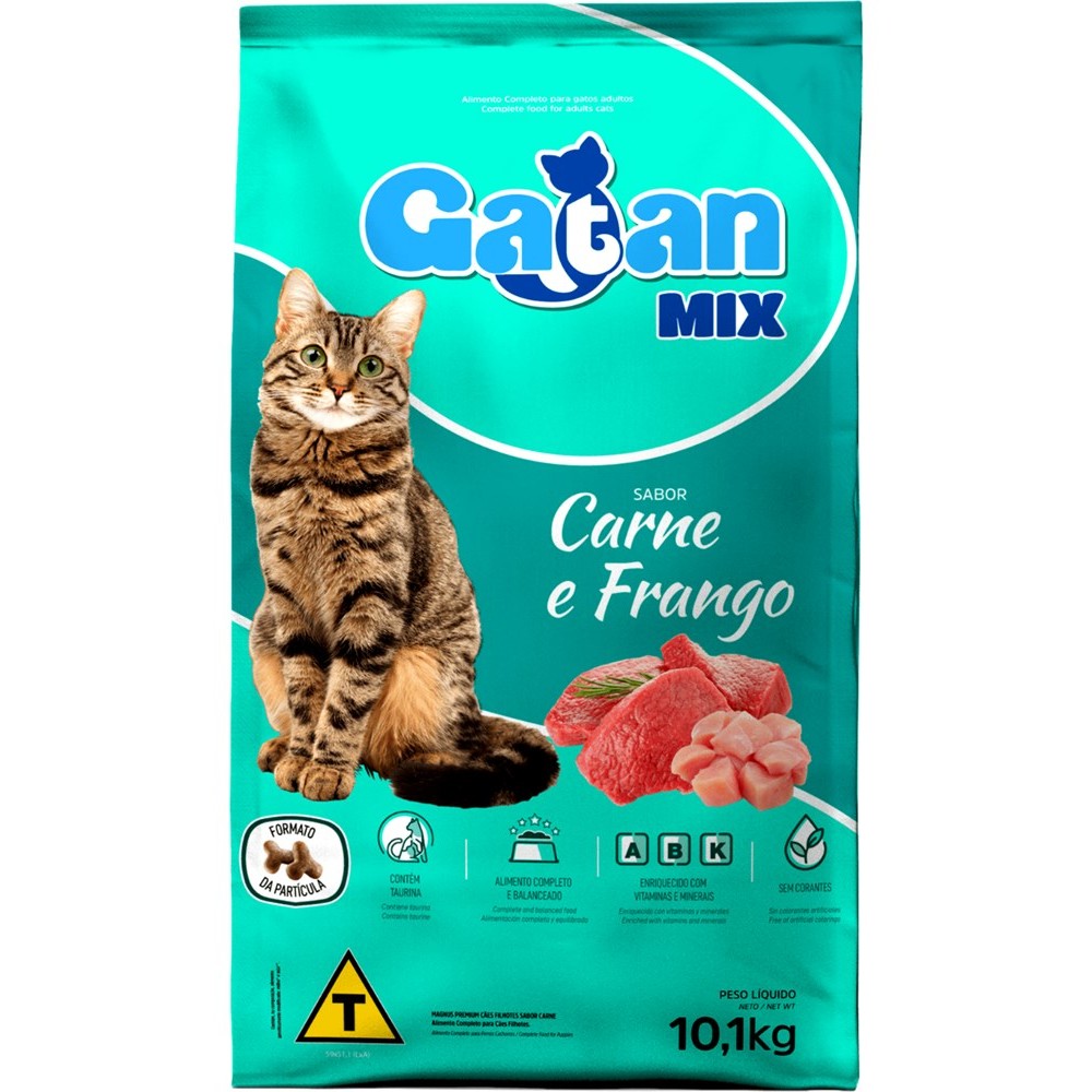 Ração Para Gato Gatan Carne E Frango 10 kg