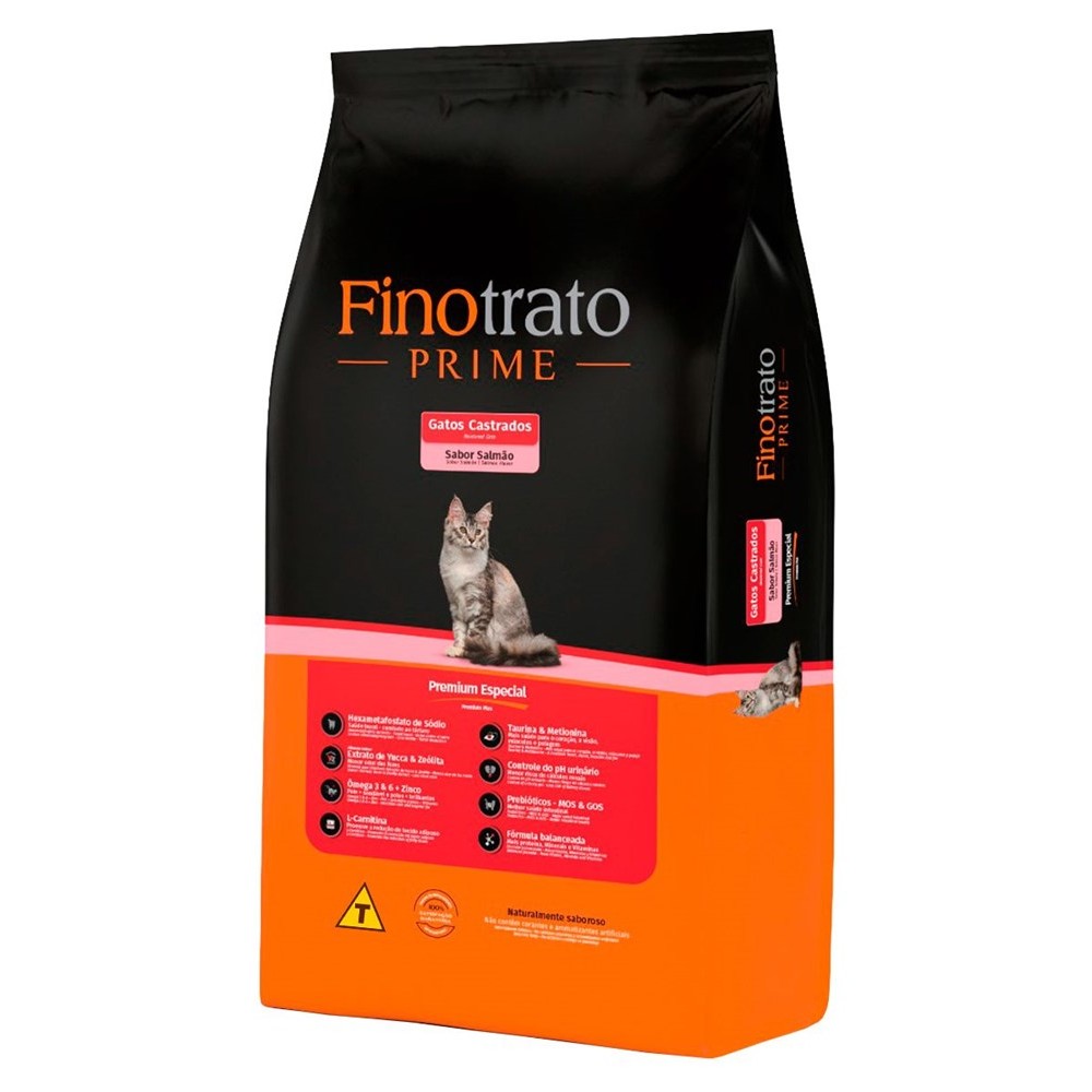 Ração Para Gato Finotrato Prime Gatos Castrados Frango 10,1kg
