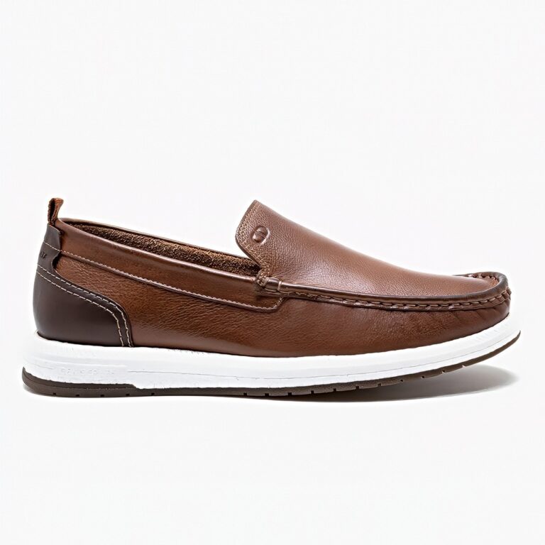 Mocassim Democrata Easy Flop Pulse Couro Masculino