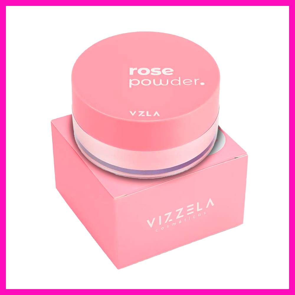 Vizzela Rose Powder 10g (Pó Translúcido á Prova Dágua)