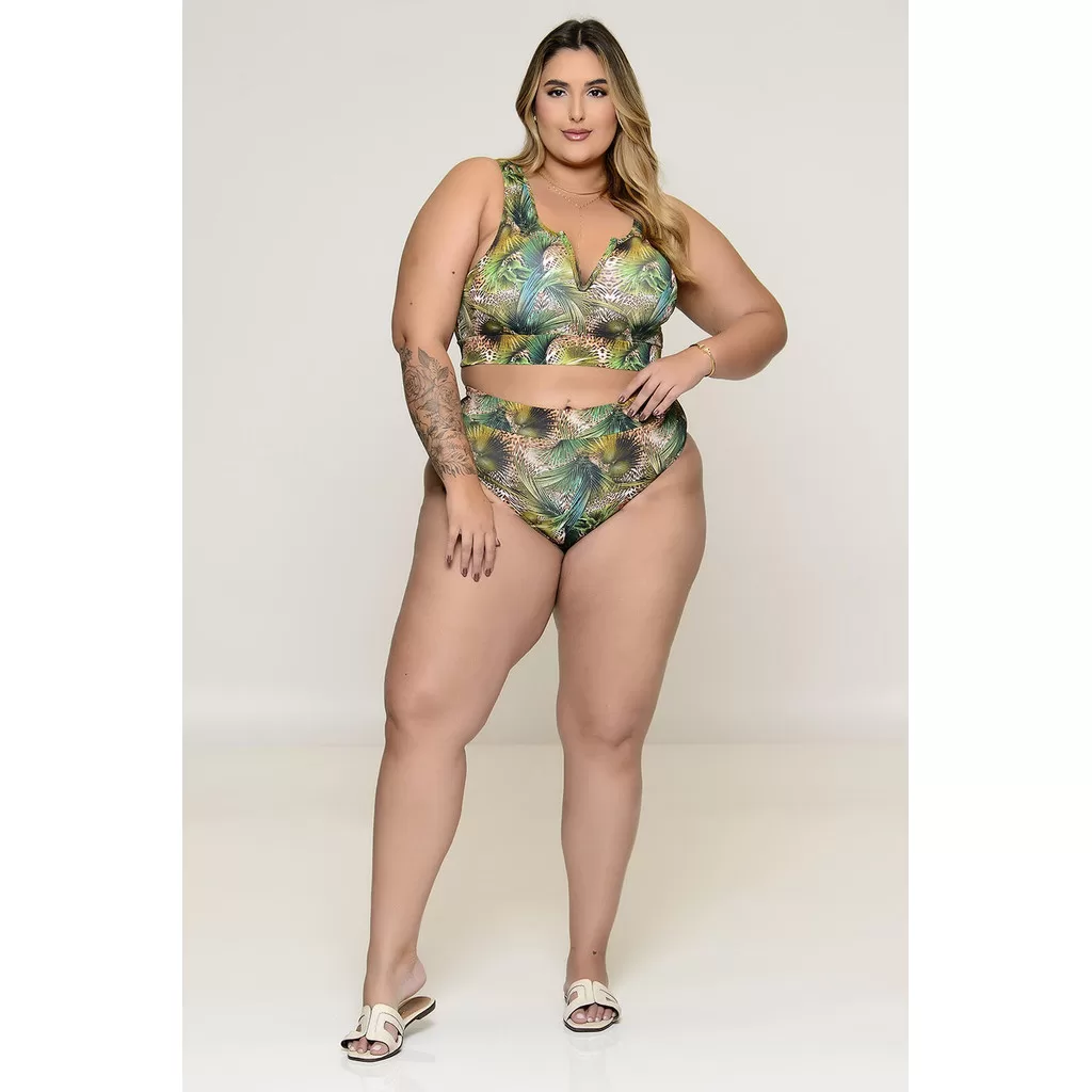 Top Plus Size Biquíni Pantanal