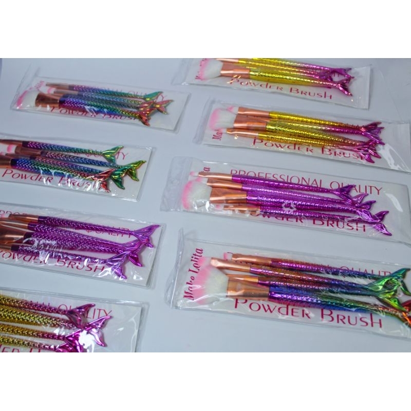 kit pincel luxo maquiagem sereia make lolita