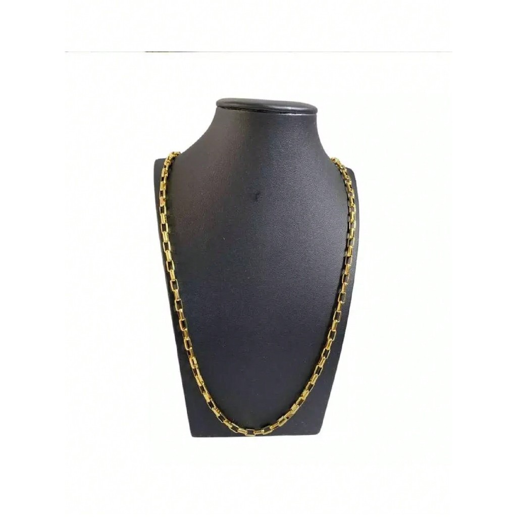 Corrente Dourada Tijolinho + Embalagem Top Premium