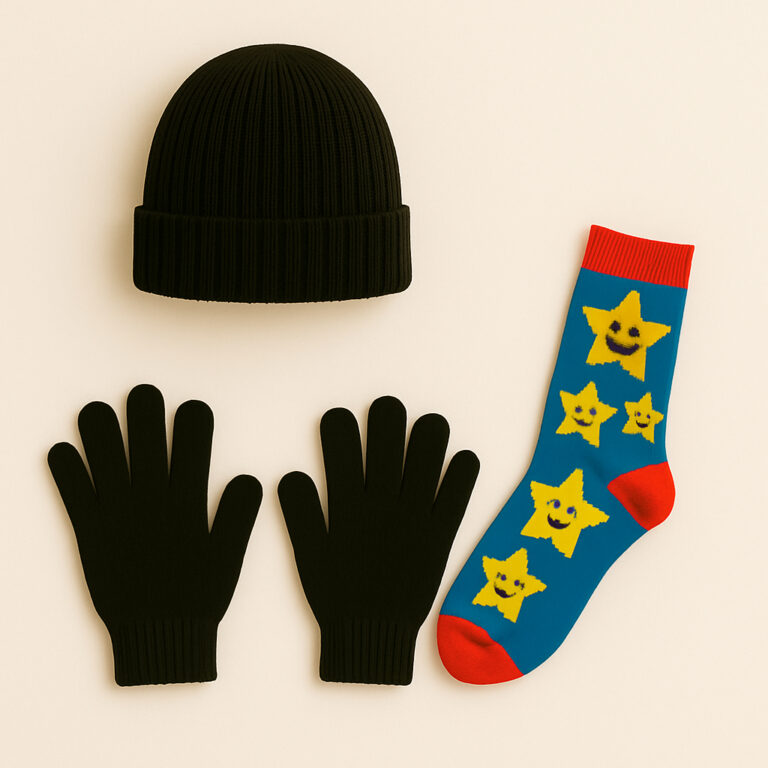 Kit Inverno Infantil Escolar  Touca Luva e Meia Co