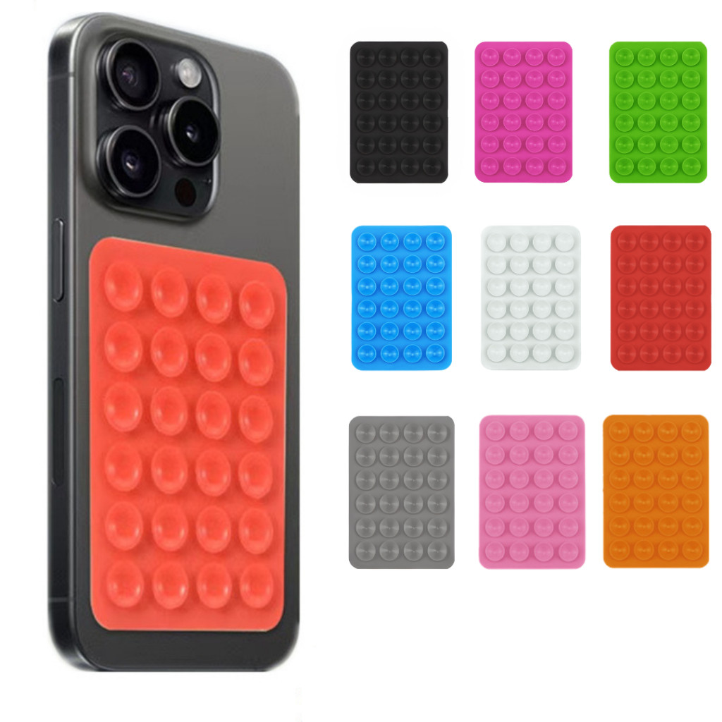 Capinha Ventosa Celular Suporte Adesivo Em Silicone Espelho Varias Cores Forte