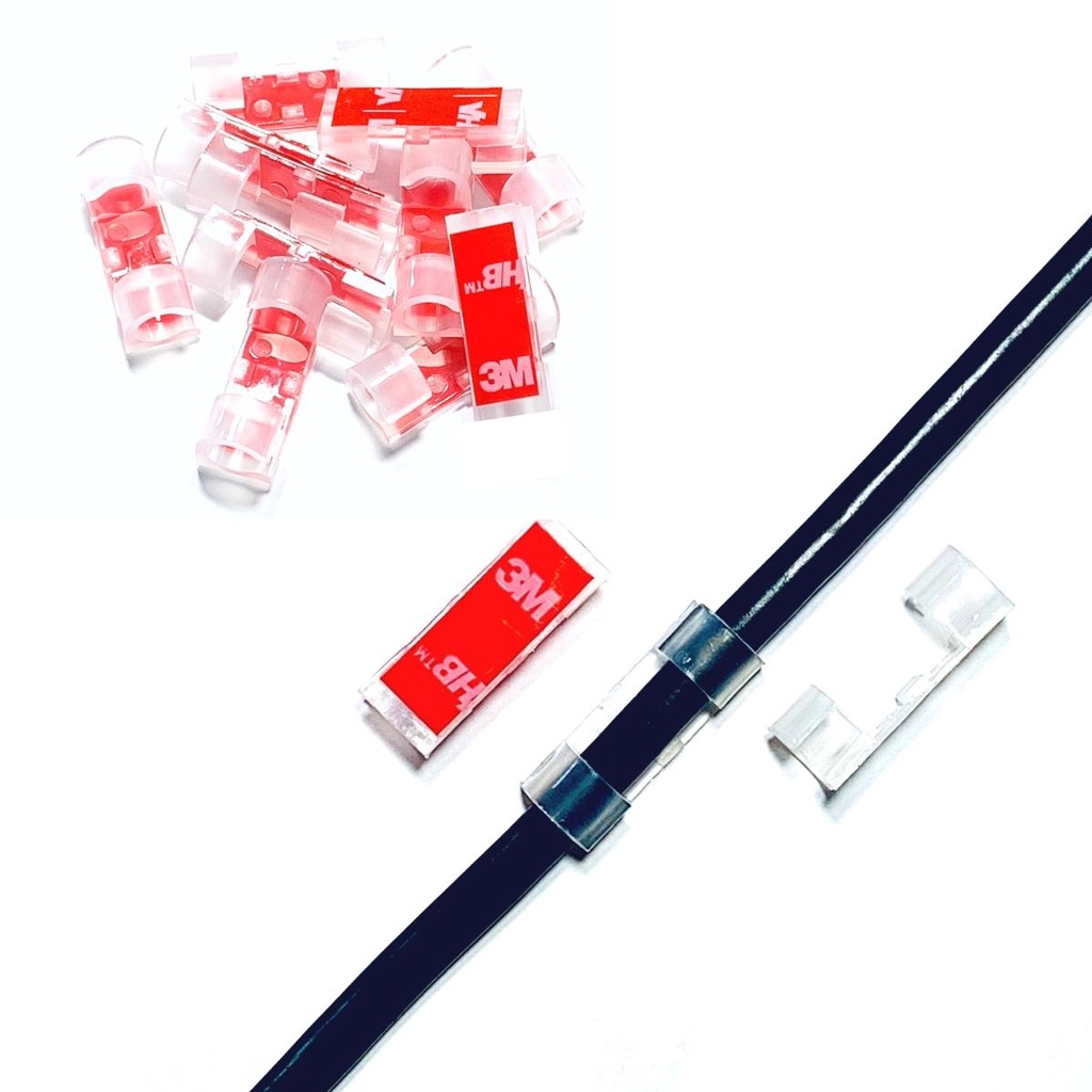 Passa Fio Organizador fixador De Fios Cabos C/fita 3m Original 20und 40und 60und