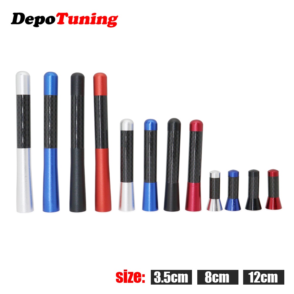 1 Pc Teto Do Carro Antena De Sinal Reforçado FM/AM Parafuso De Fibra De Carbono De Metal 3.5 Cm 8 12