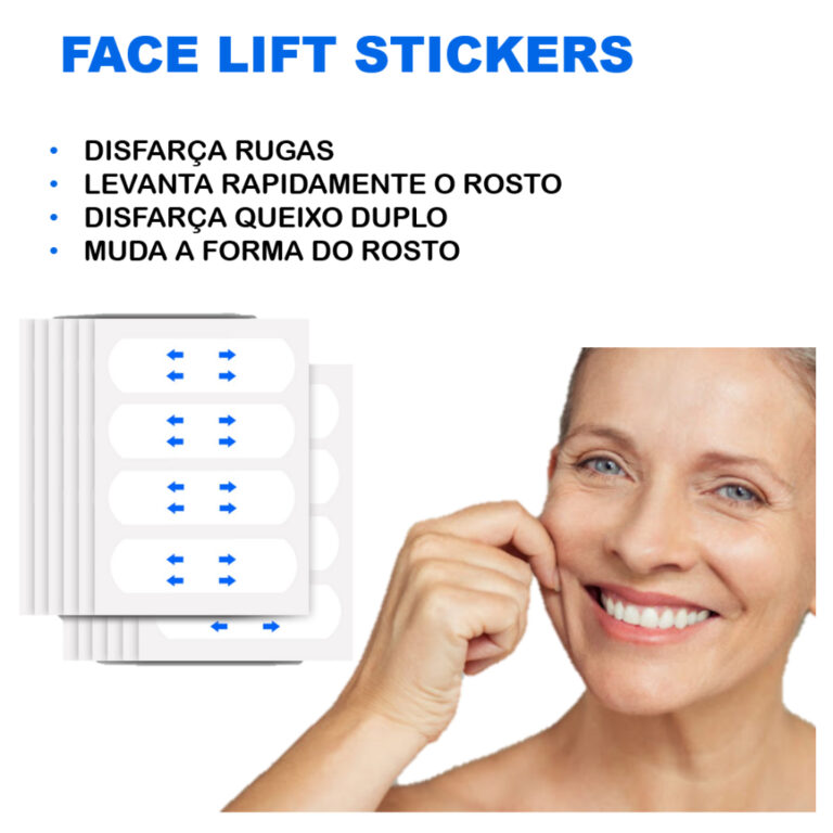 Adesivo Lifting Facial Fita Invisível Antirrugas 