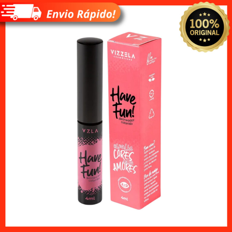 Delineador Colorido Have Fun Rosa Vizzela Vegano