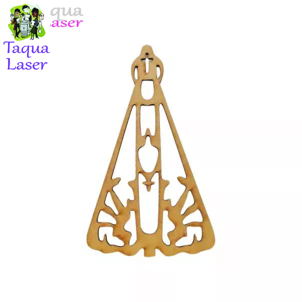 Nossa Senhora Cortado a Laser em MDF Cru