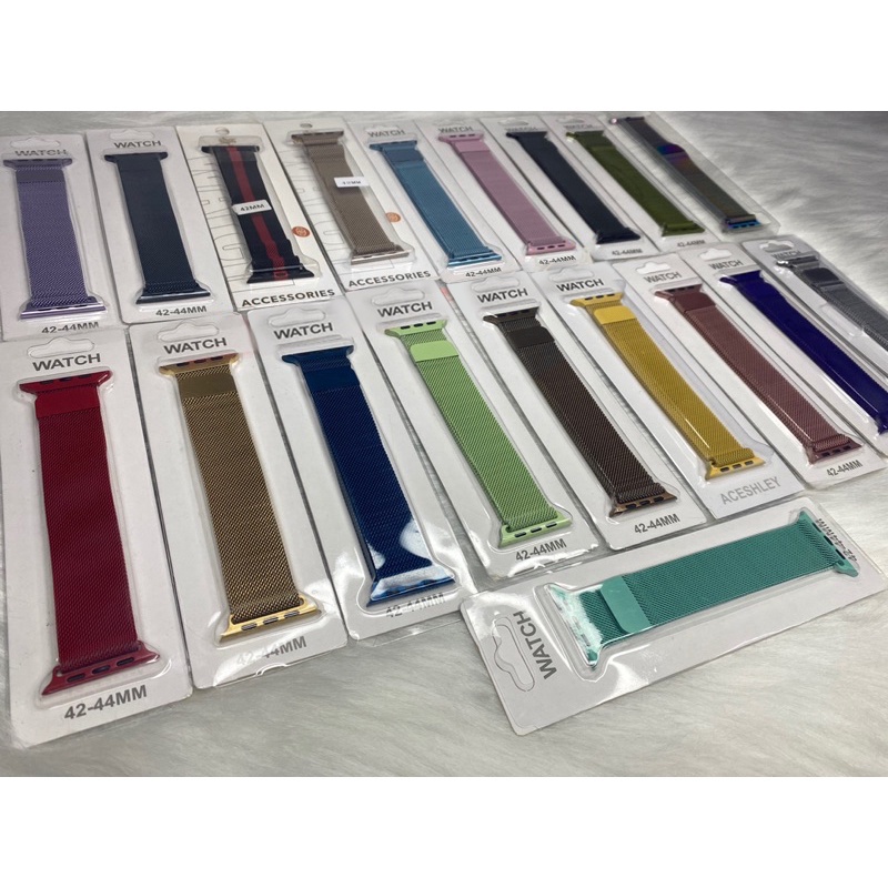 Pulseira Milanese Aço Metal Magnetico Fecho Watch Band 38mm 40mm 42mm 44mm Apple Watch X7 X8 T500 Iw