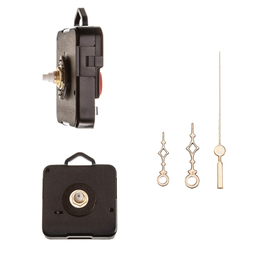 Maquina de Relógio Parede Com Alça E Ponteiro Eixo 13,5MM