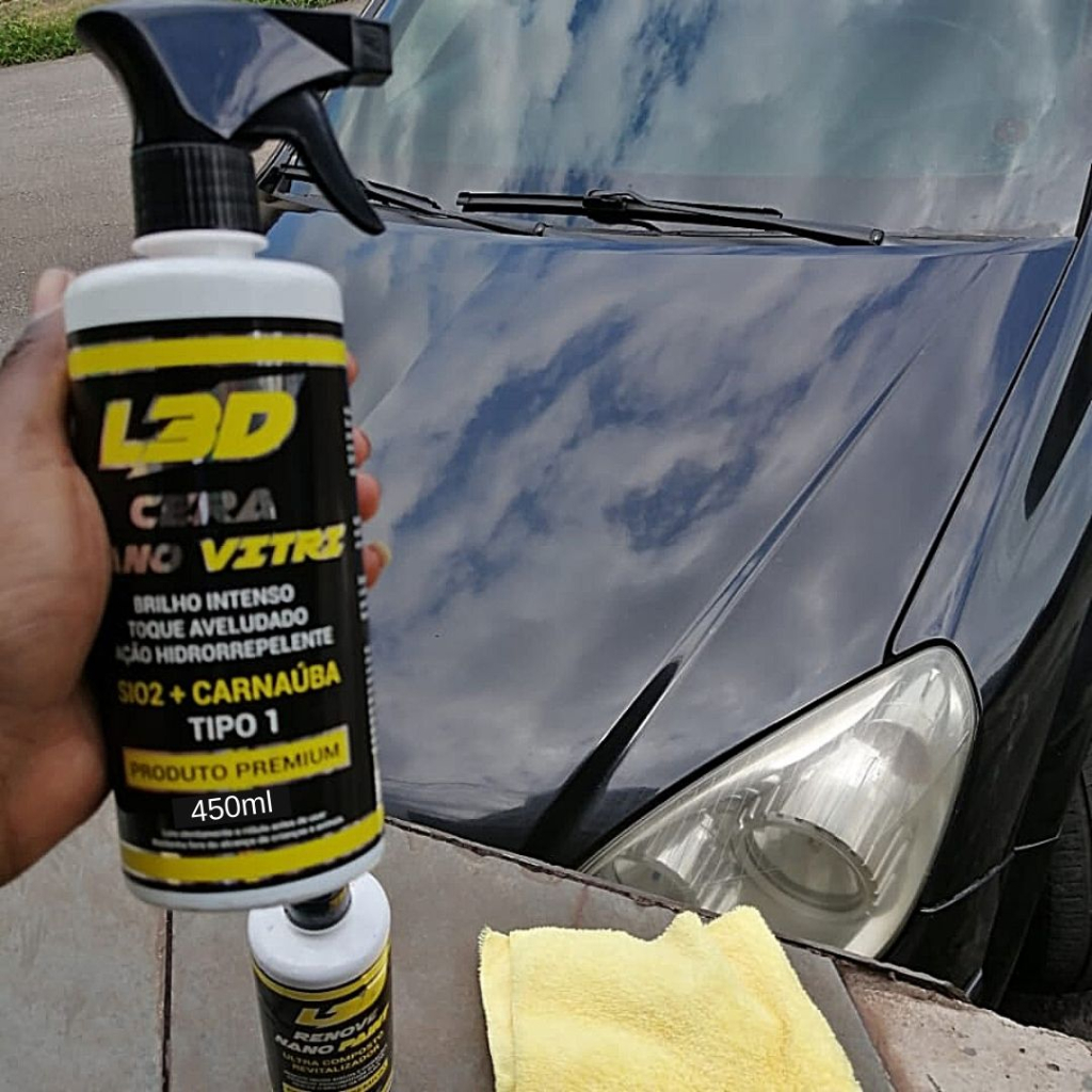Cera Automotiva Cristalizadora L3D  Brilho Intenso – Facilidade Na Aplicação