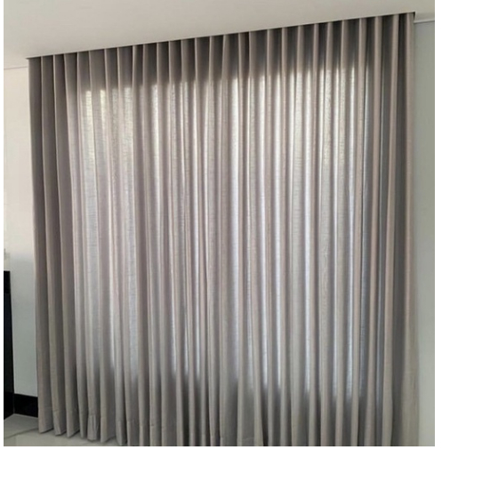 Cortina Trilho Suiço Gaze de Linho 3,00 m x 2,80 