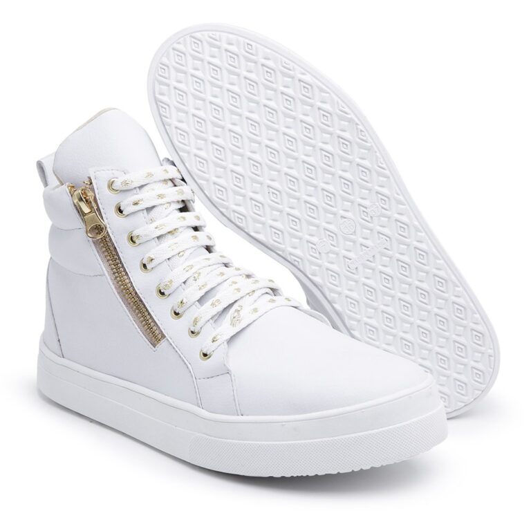 Tênis feminino Zíper – Branco