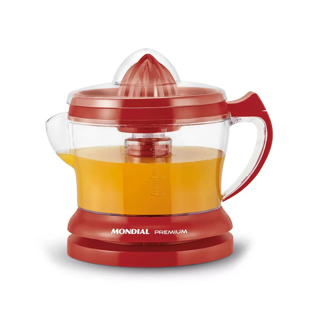 Espremedor de Frutas Mondial Red Premium E-23 1,25L Vermelho 30W – 127V