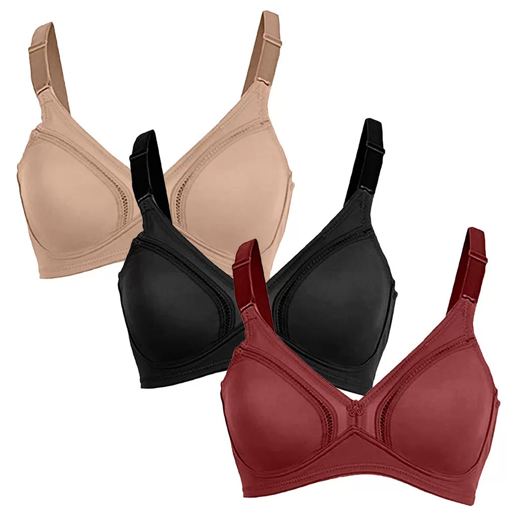 Kit Com 3 Sutiã Feminino Gallard Control Sem Aro Com Sustentação Qualidade DeMillus