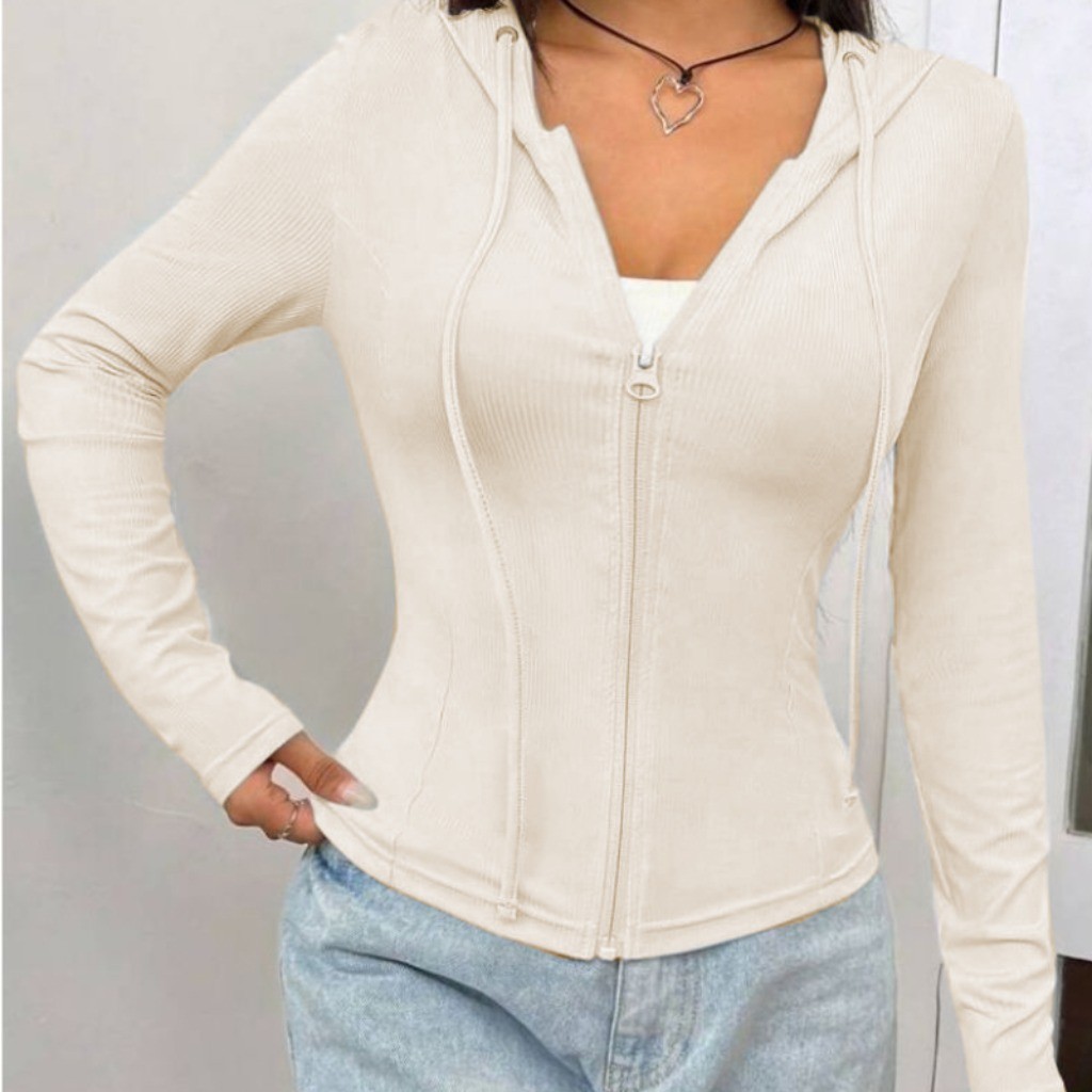 Casaco Jaqueta Feminina com capuz  Academia Esporte Caminhada veste legging