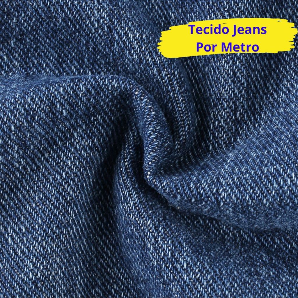 Tecido Jeans Grosso 100% Algodão 1 Metro