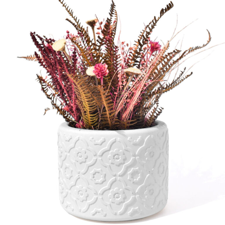 Vaso Decorativo Artesanal em Cimento Plantas Natur