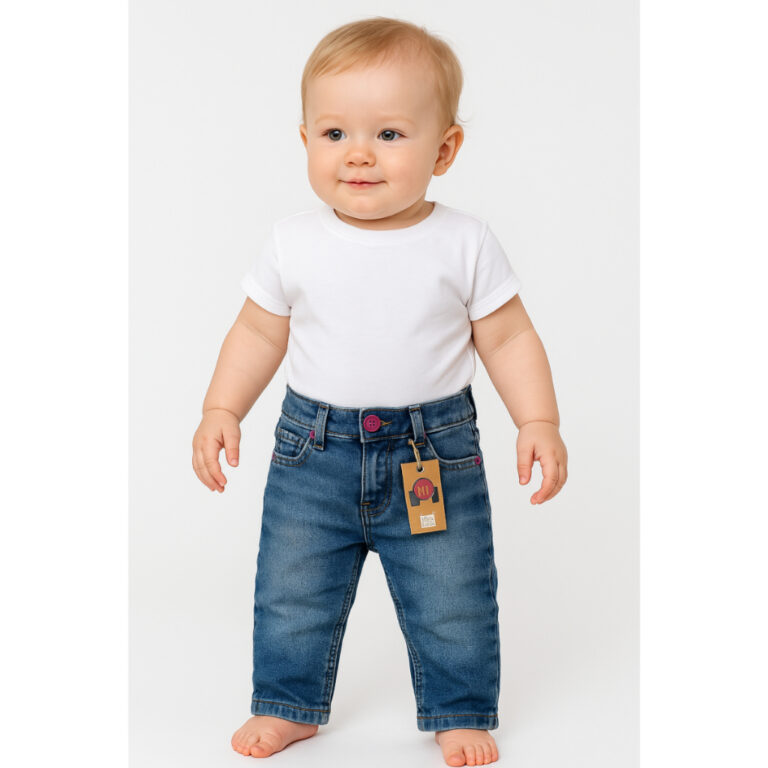 Calça Jeans Baby Feminina Nacional  | Do 1 ao 3 A