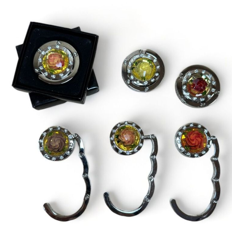 Gancho Suporte Porta Bolsa De Mesa Dobrável Port