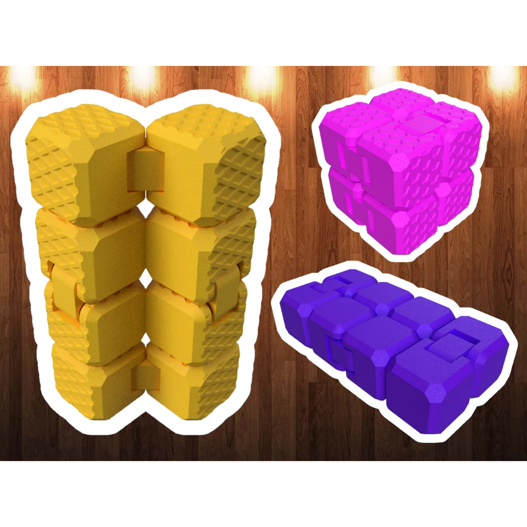 Fidget Cube Sensorial Premium – Diversas Cores, Modelos e Texturas