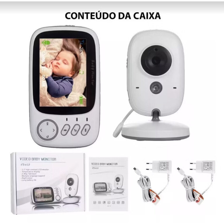 Baba Eletrônica Com Monitor Visão Noturna, Câme