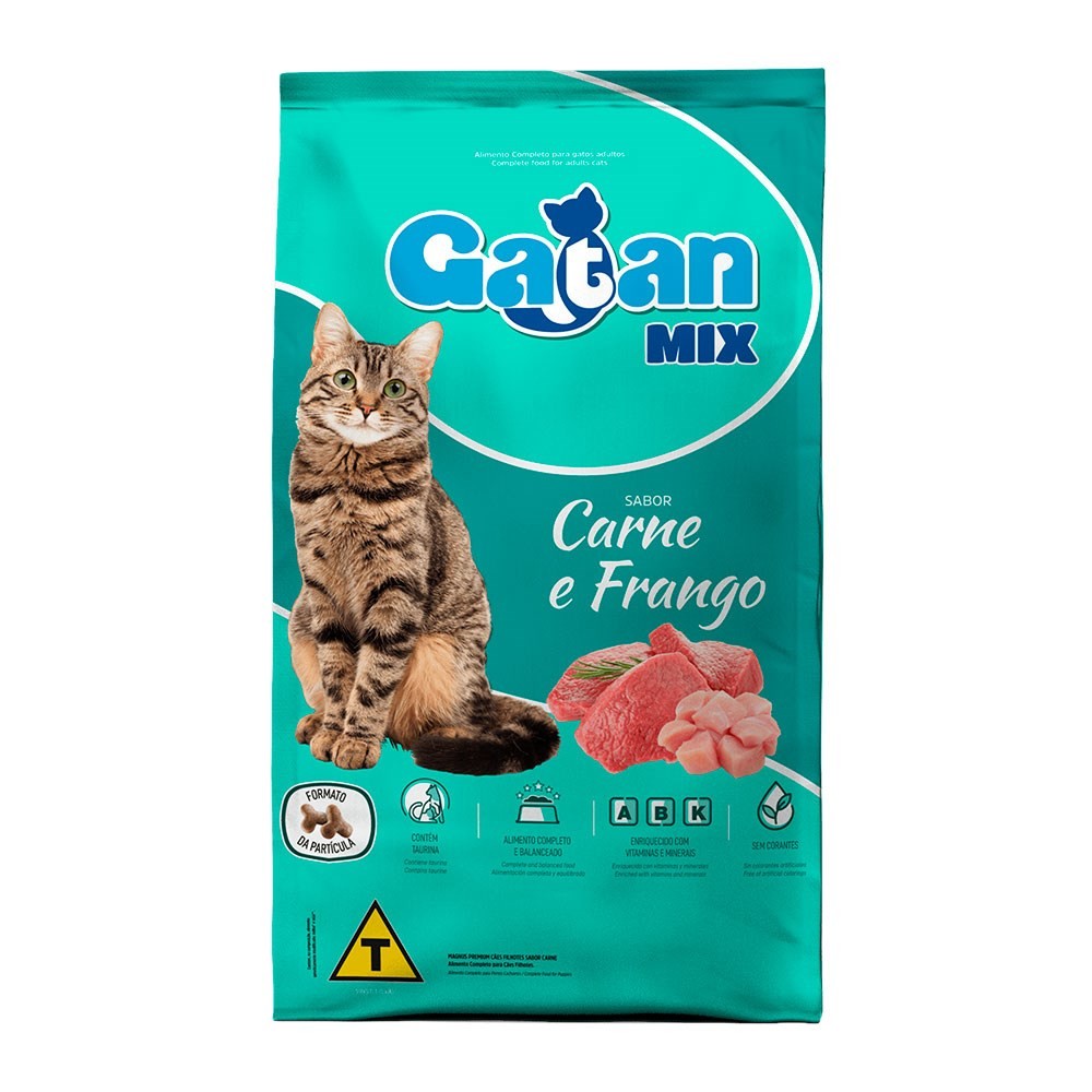 Ração Para Gato Gatan Carne E Frango 20 kg