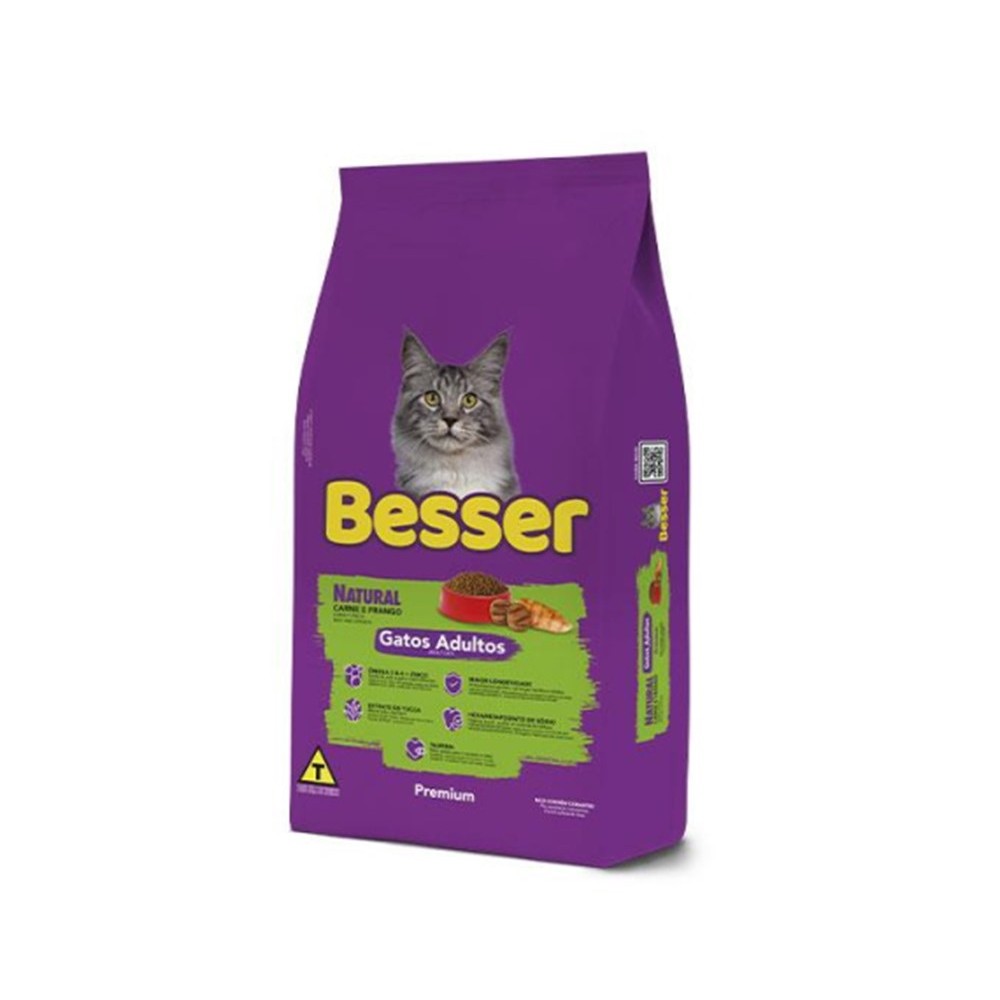 Ração Para Gatos Besser Carne e Frango 10 kg