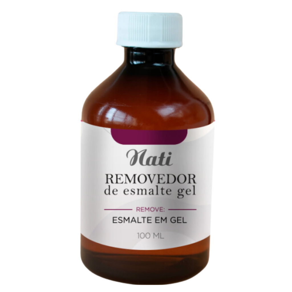 Removedor de Esmalte em Gel Nati 100ML de Fácil Remoção Lançamento Manicures