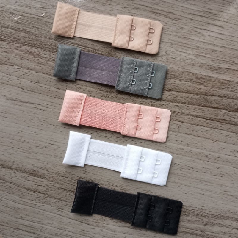 Extensor elástico Kit com 2 ou 3 ou 4 para Soutien – Extensores para sutiã – Modelo com 2 ganchos e