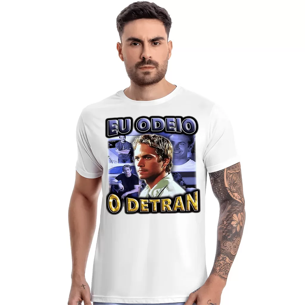 Camiseta Meme – Eu Odeio o Detran – Engraçado, Divertido