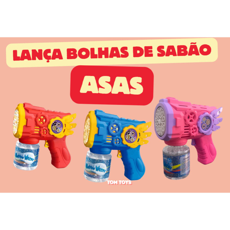 Brinquedo Pistola Lança Bolha De Sabão Automáti