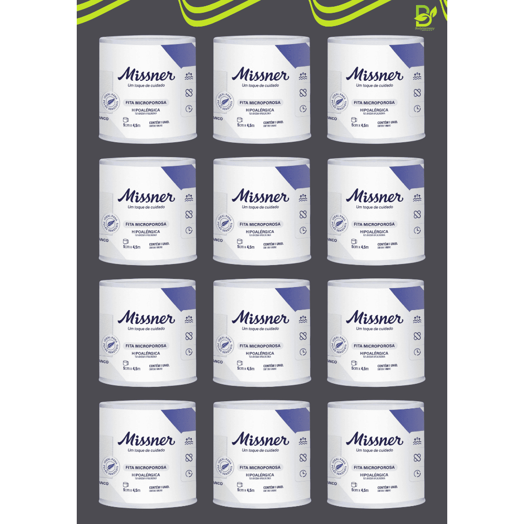 Fita Microporosa Branca 5,0 cm x 4,5m Hipoalergênico C12 Uni