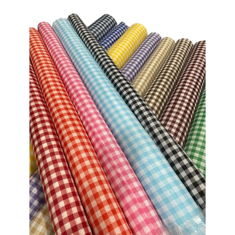 50cm Tecido 100% Poliéster Xadrez Larg 1,40m