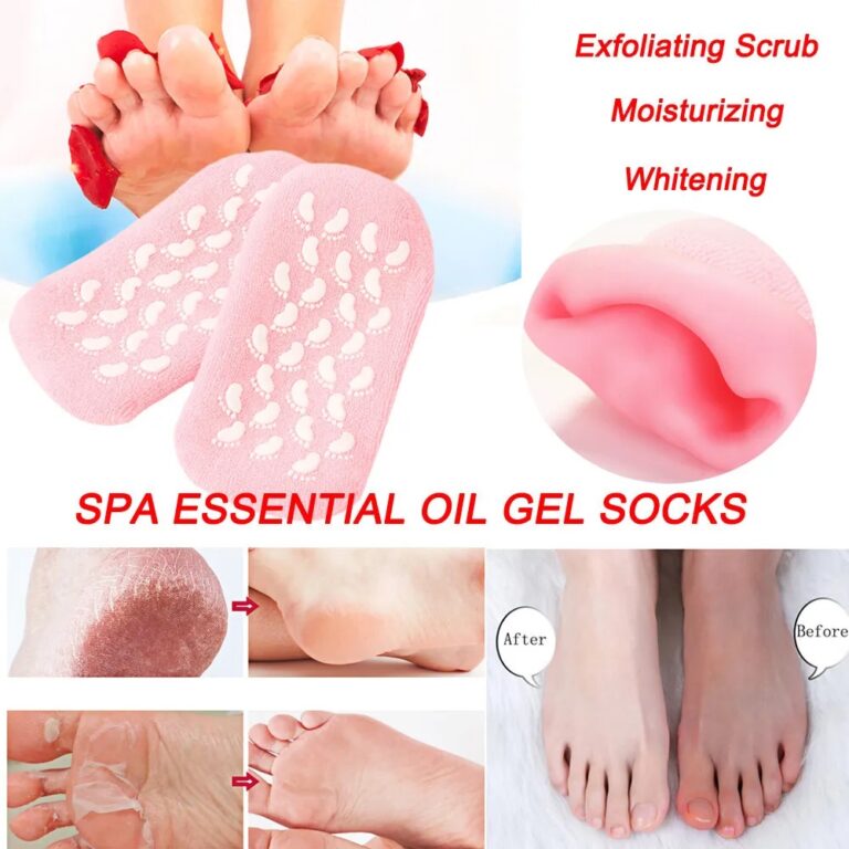 Meia de Hidratação Silicone Esfoliante Gel Spa D