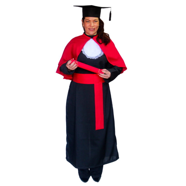 Beca de Formatura com Pelerine para Adulto complet