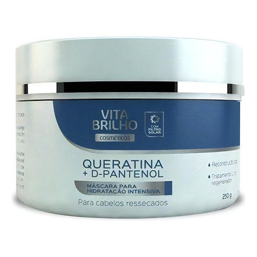 Máscara Queratina + D-pantenol Vita Brilho 250g