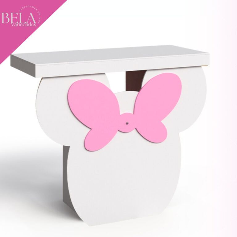 Mesa Minnie Mouse Lançamento Mdf Decorado Para Fe