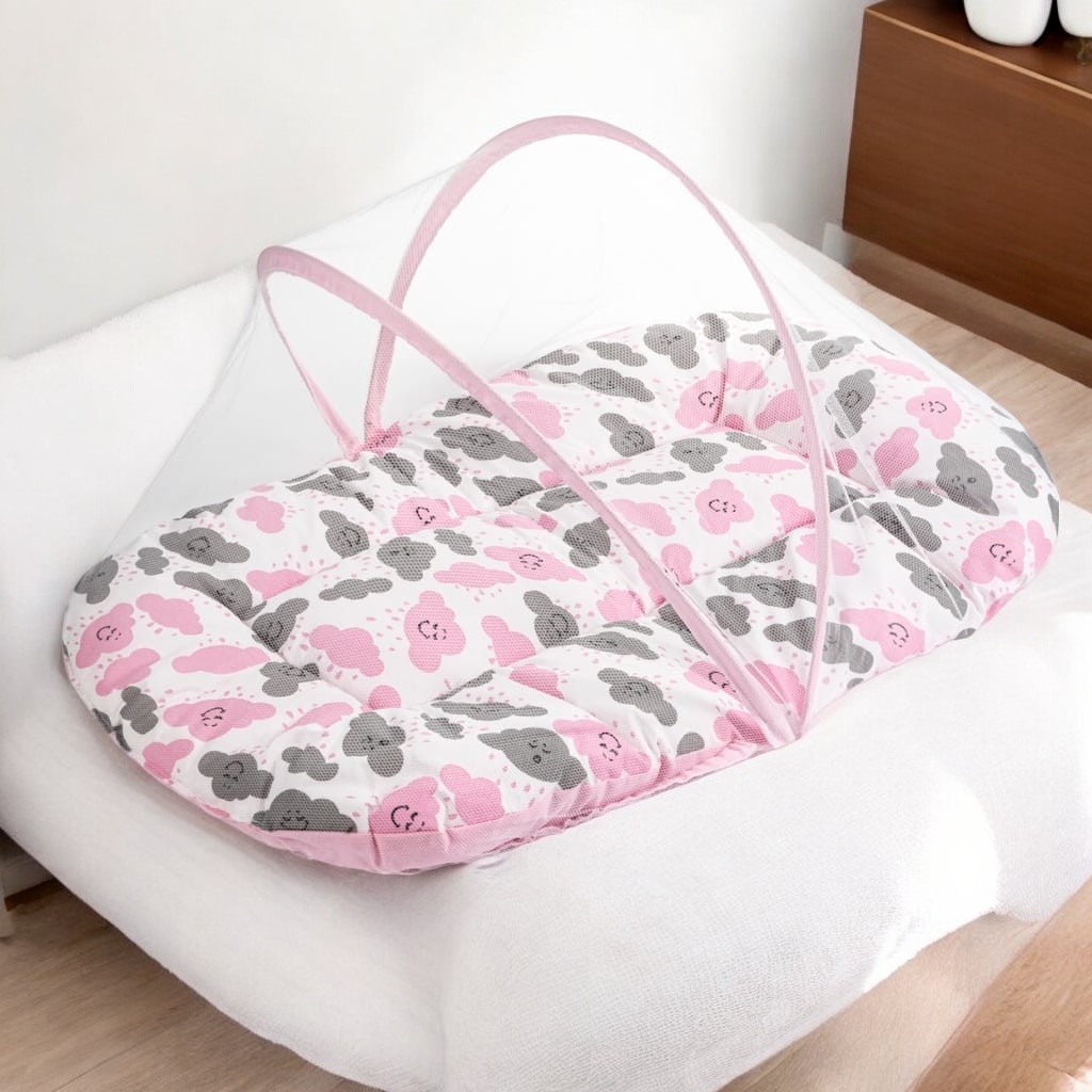 Berço de Bebê Portátil Com Mosquiteiro Menino e Menina – Várias Estampas