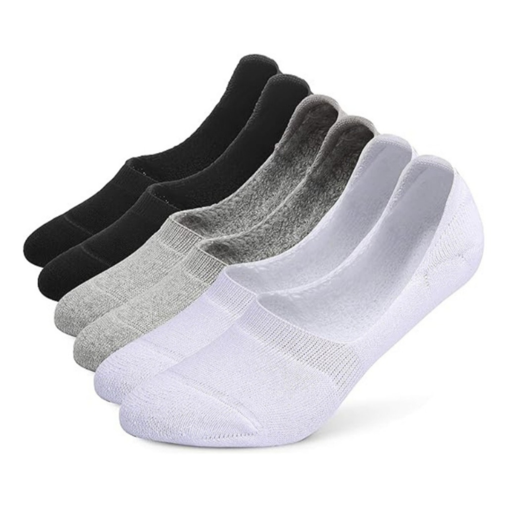Kit 12 Pares Meia Sapatilha Invisível Confortável Unissex Atacado Cores Masculino Feminino