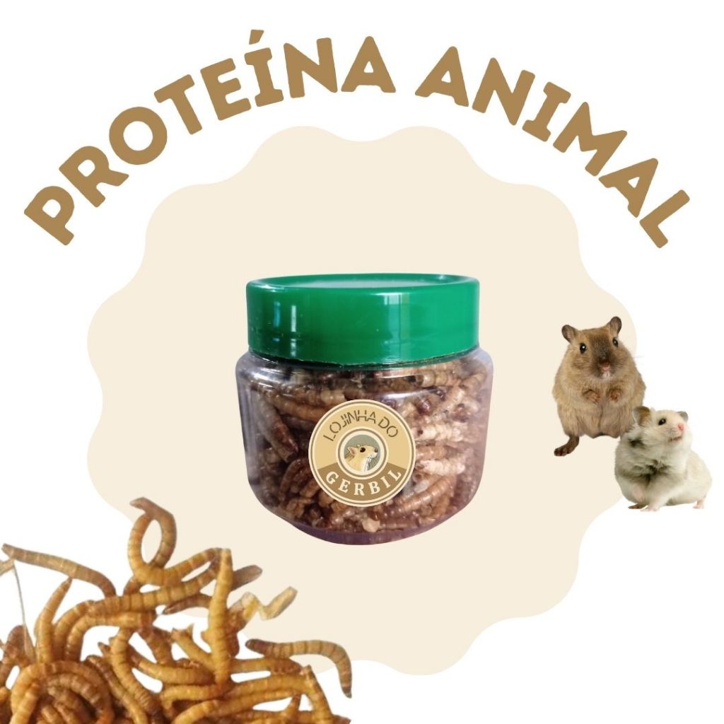 Tenébrios para roedores, aves e peixes