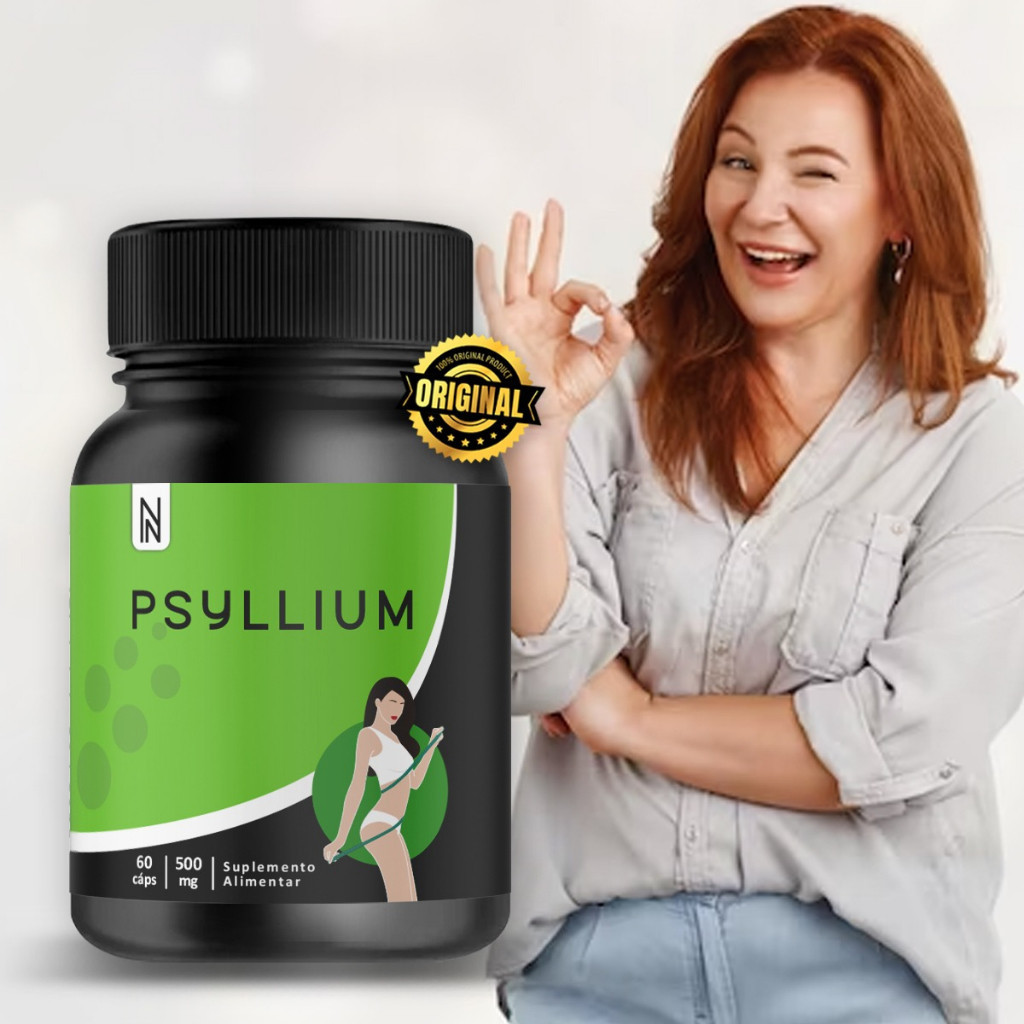 PSYLLIUM NATURALY 60 Cápsulas  500mg  Envio Imediato
