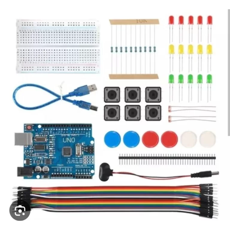kit uno r3 circuito componentes eletrônico progra